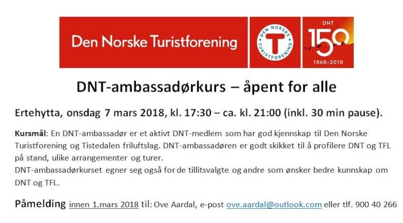 DNT-ambassadørkurs